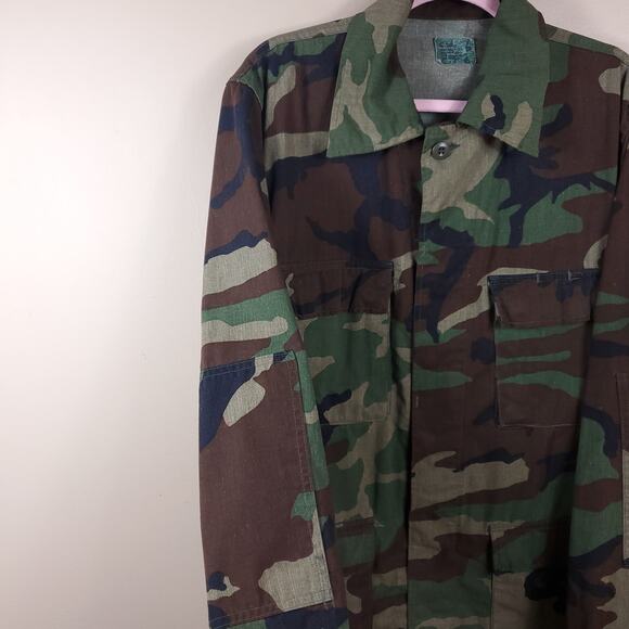 Army Combat Coat in Woodland Camo Size Small Long - Picture 5 of 10